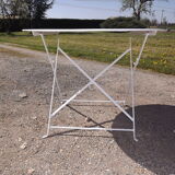 Folding iron garden table