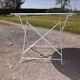 Folding iron garden table