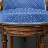 Louis XVI Style Beech Swivel Harpist Chair – Early 20th Century