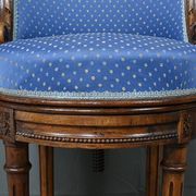 Louis XVI Style Beech Swivel Harpist Chair – Early 20th Century