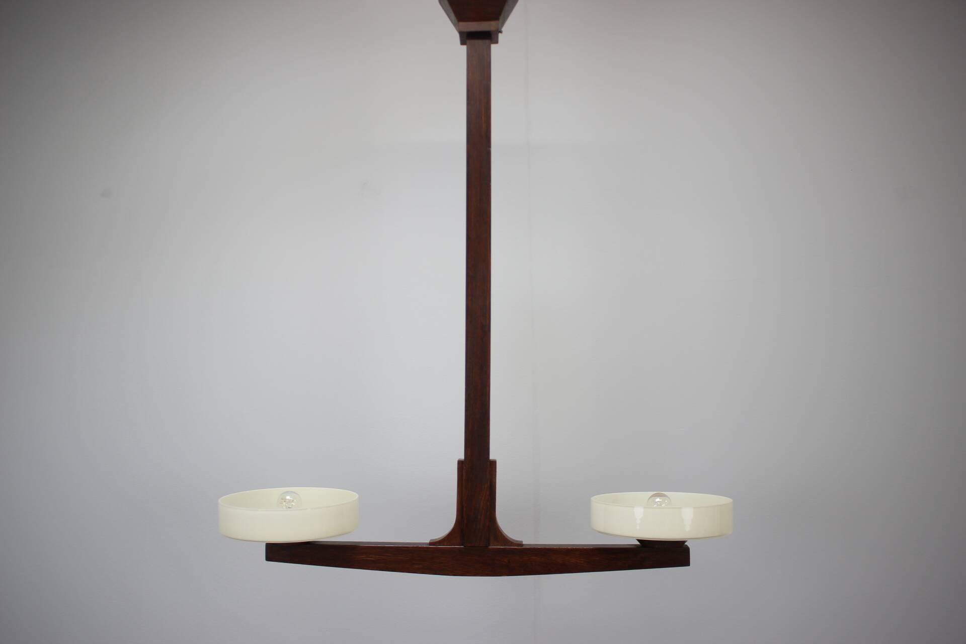 Mid-century Wooden Candlestick, 1930s