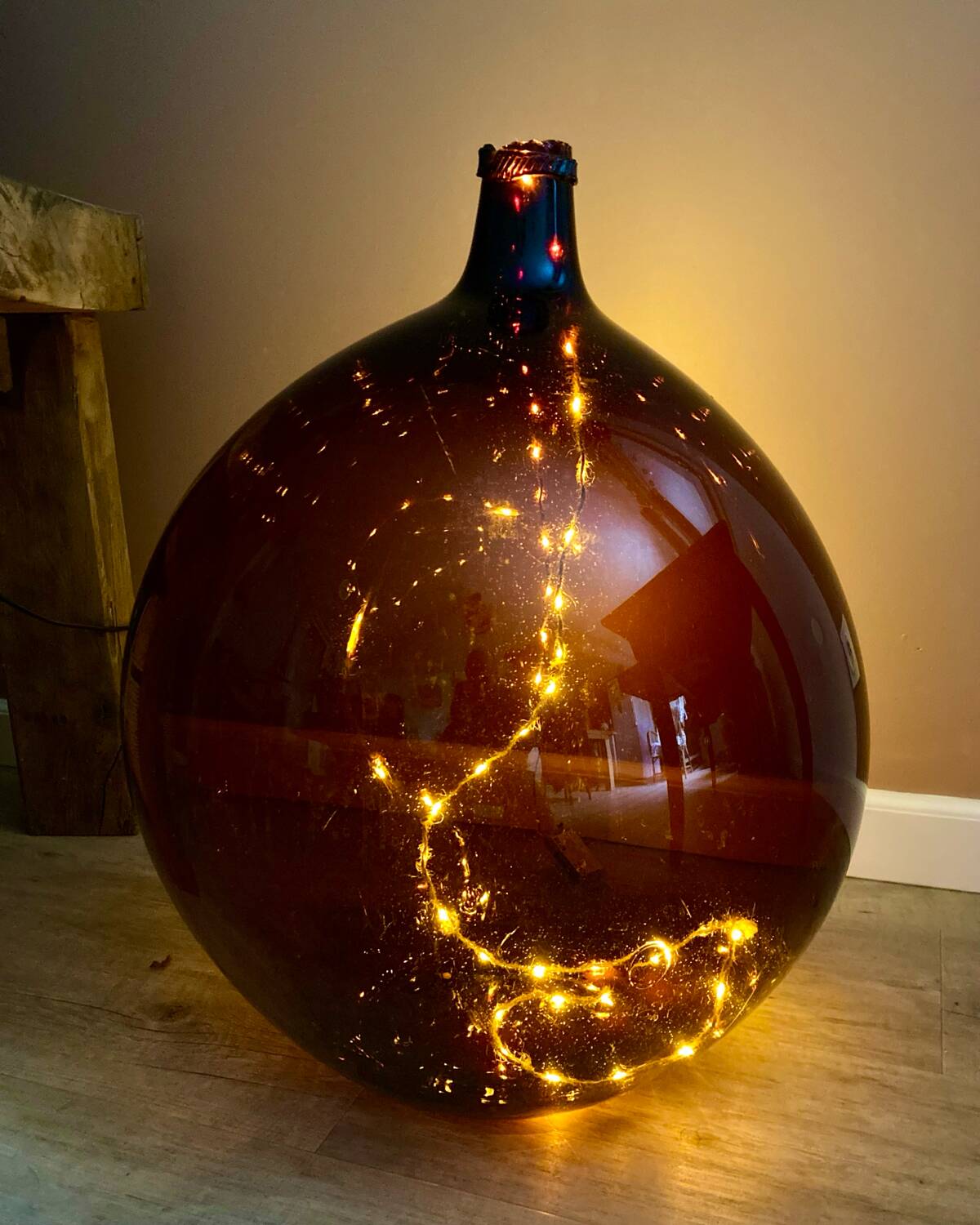 Amber antique demijohn 50L
