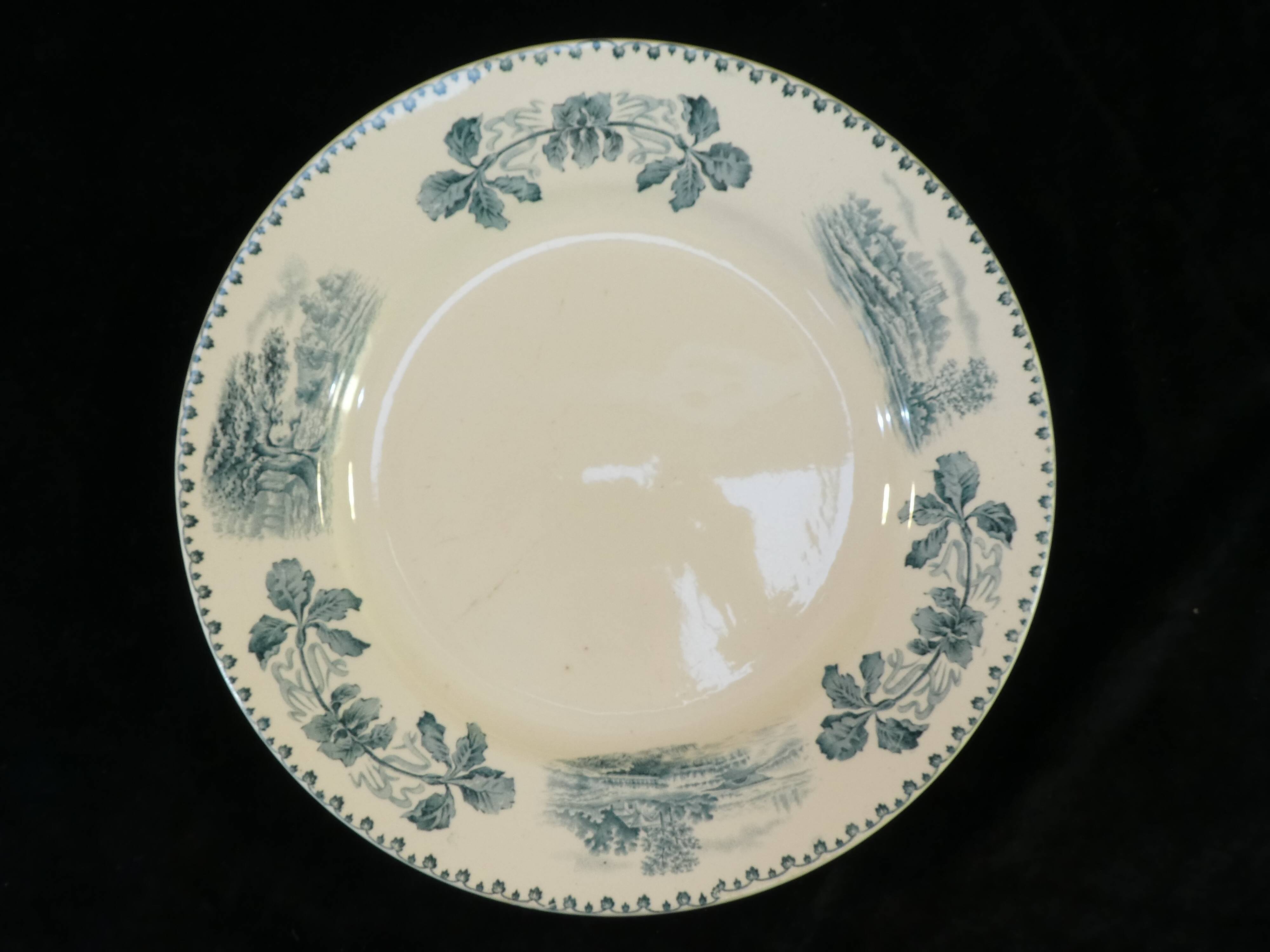 Round earthenware dish terre de fer bocage nº2