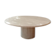 Omega circular coffee table natural travertine - 100cm D