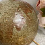 Glazed stoneware lamp base, telescopic socket