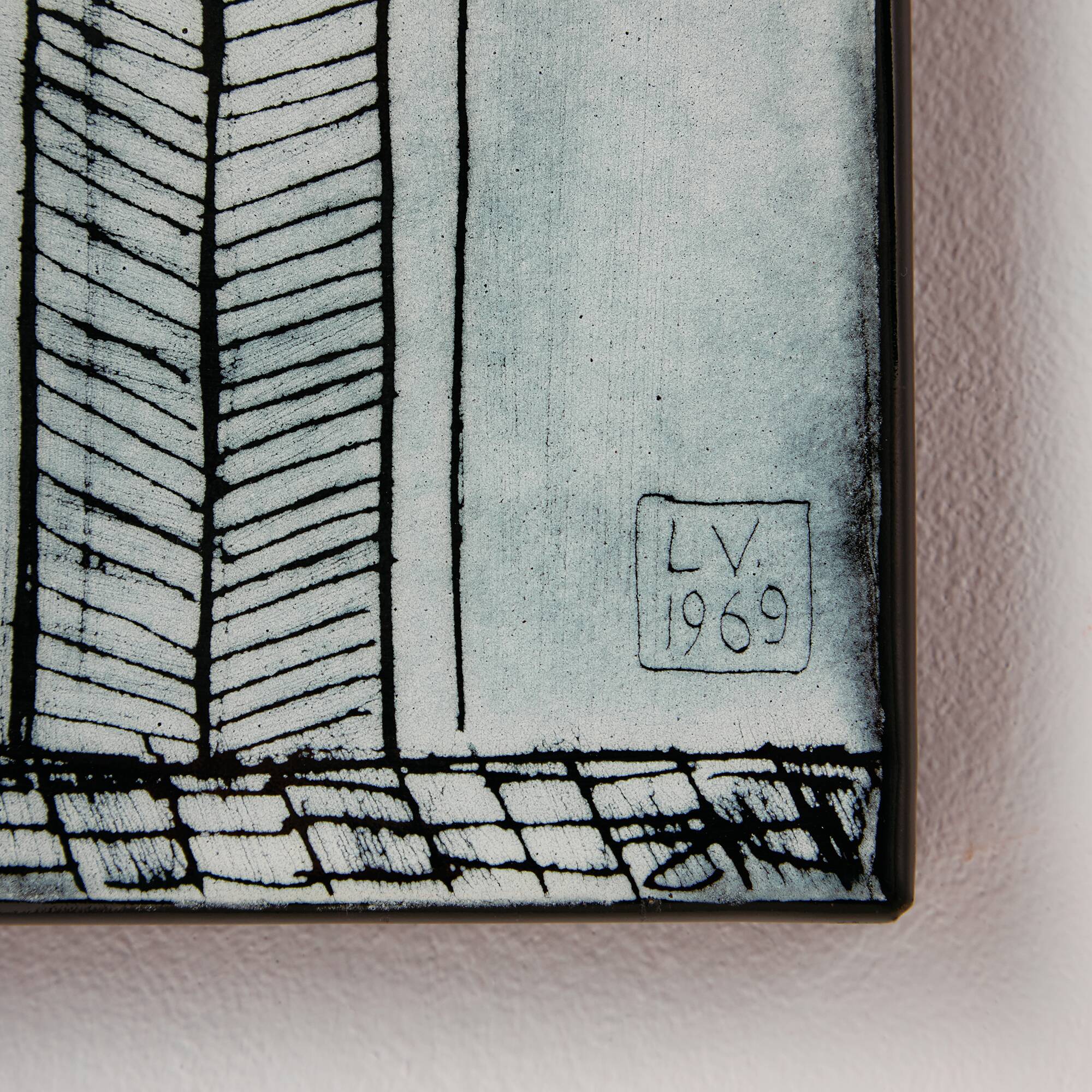 Lovers’ Lane enamel artwork by Vitus Lőrincz