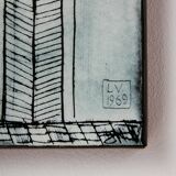 Lovers’ Lane enamel artwork by Vitus Lőrincz