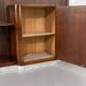 Art deco cloakroom coat rack in wood, mirror and chrome metal