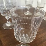 Lot of 6 crystal walking glasses