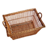 Basket or washer rattan openwork woven bench