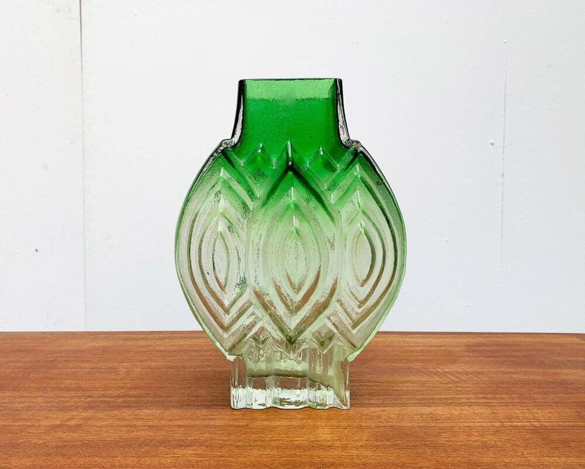 Vintage Finnish glass vase by Kaj Blomqvist for Kumela