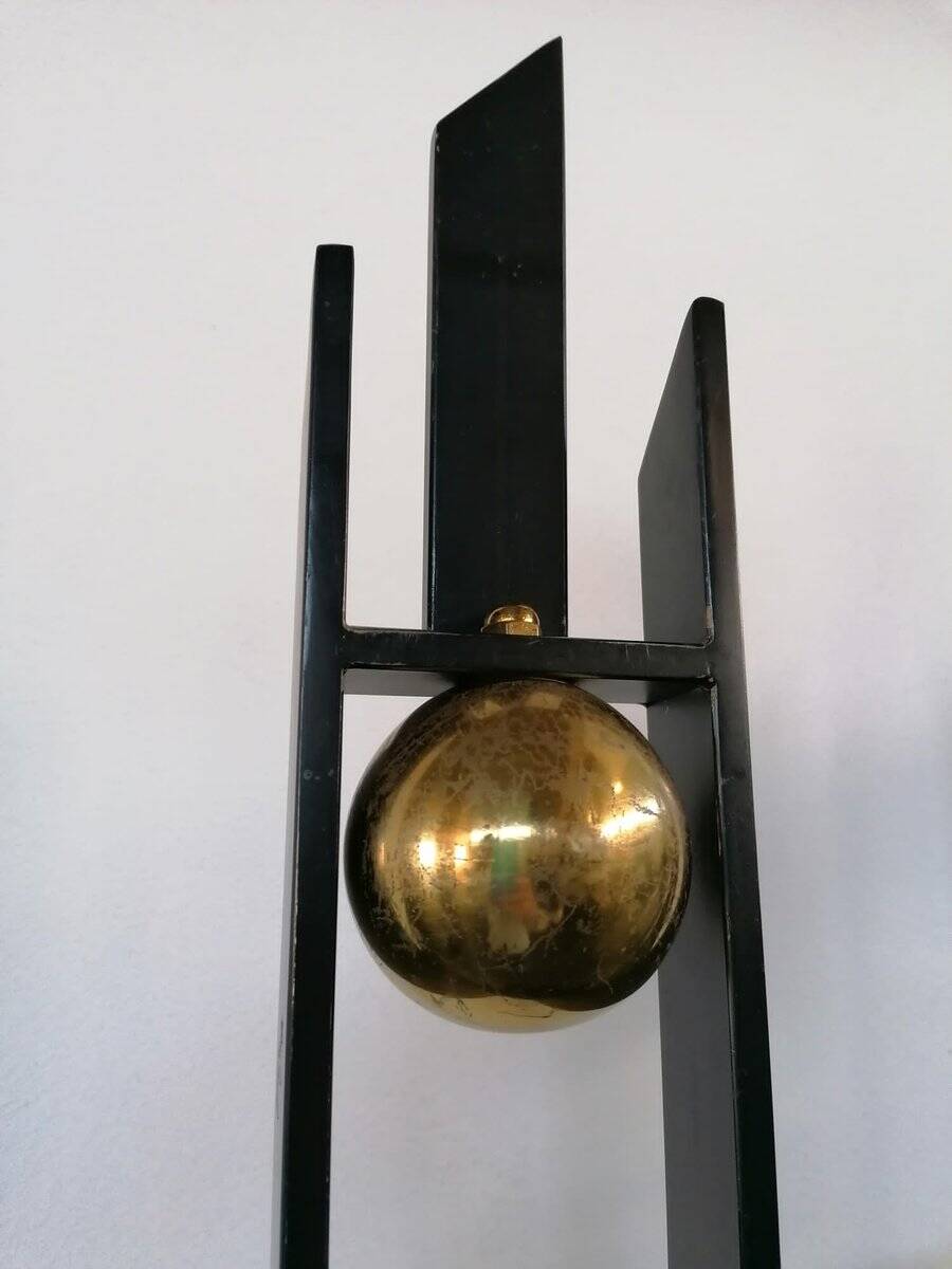 Mid-Century Metal and Brass Sculptures or Valets, Italy, Set of 2