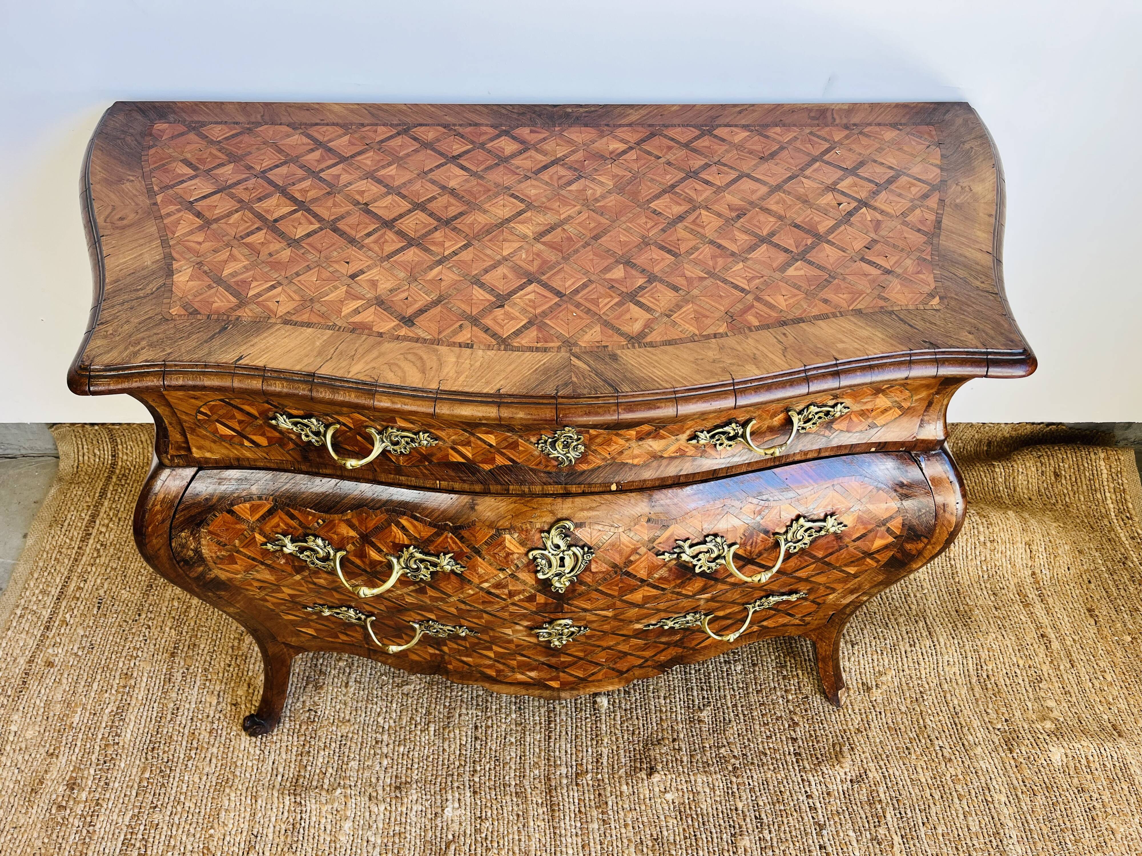 Louis XV style tomb chest of drawers