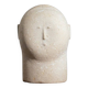 Modernist sculpted male bust in sandstone
