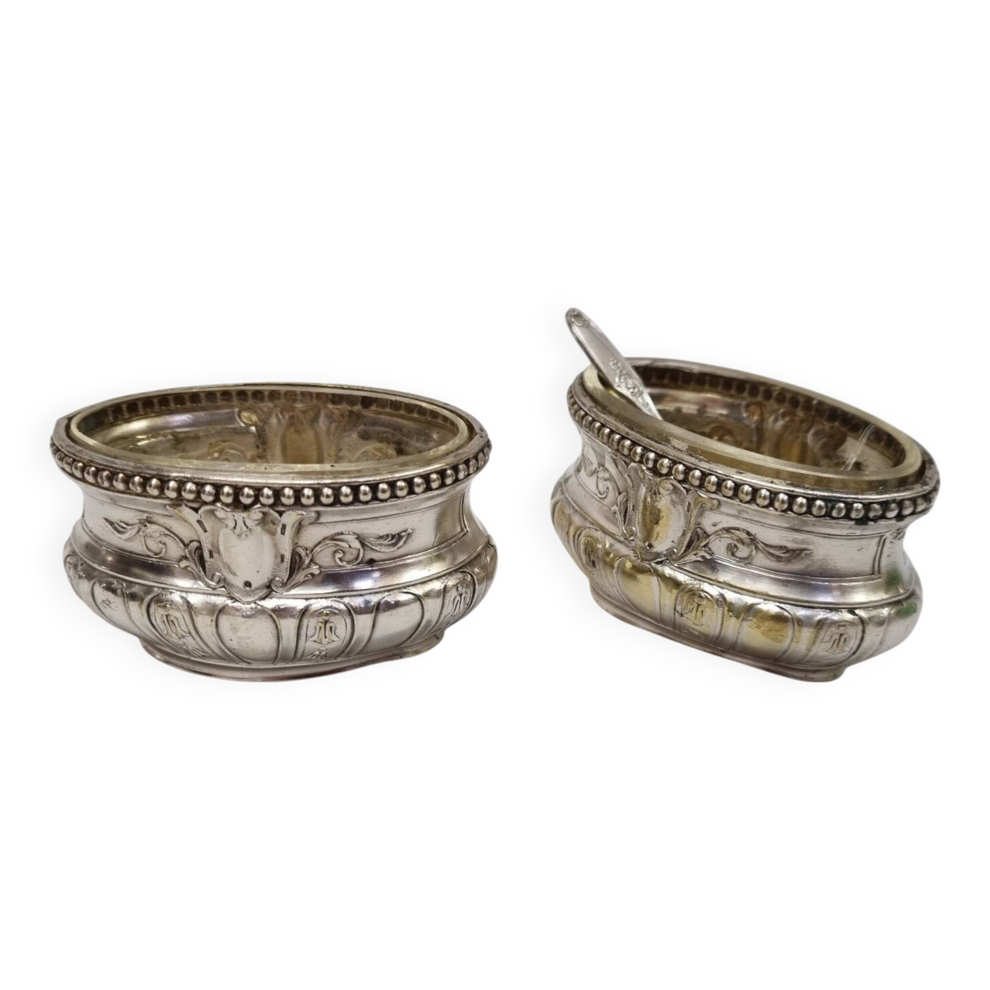 Medici silver salt cellars