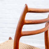 4x Niels O. Møller chair Model 78 in Teak