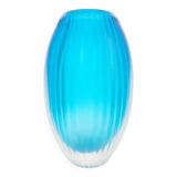 Vase en verre turquoise ancien