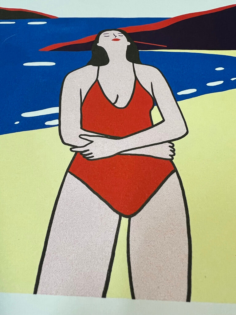 Illustration "Pose on the beach"