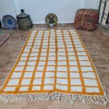 Handmade wool Berber rug 250 X 150 CM