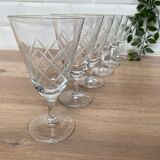 Set of 6 wine glasses