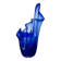 Large "handkerchief" vase in blown cobalt blue glass, 1960s.