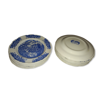 Assiettes vintage porcelaine