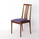 Set of 8 Vintage Chairs by Lübke – 1960s-70s Beech Wood & Violet Textile