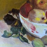 Oil painting on canvas, contemporary still life, countryside decoration