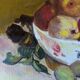 Tableau huile sur toile nature morte contemporaine décoration campagne