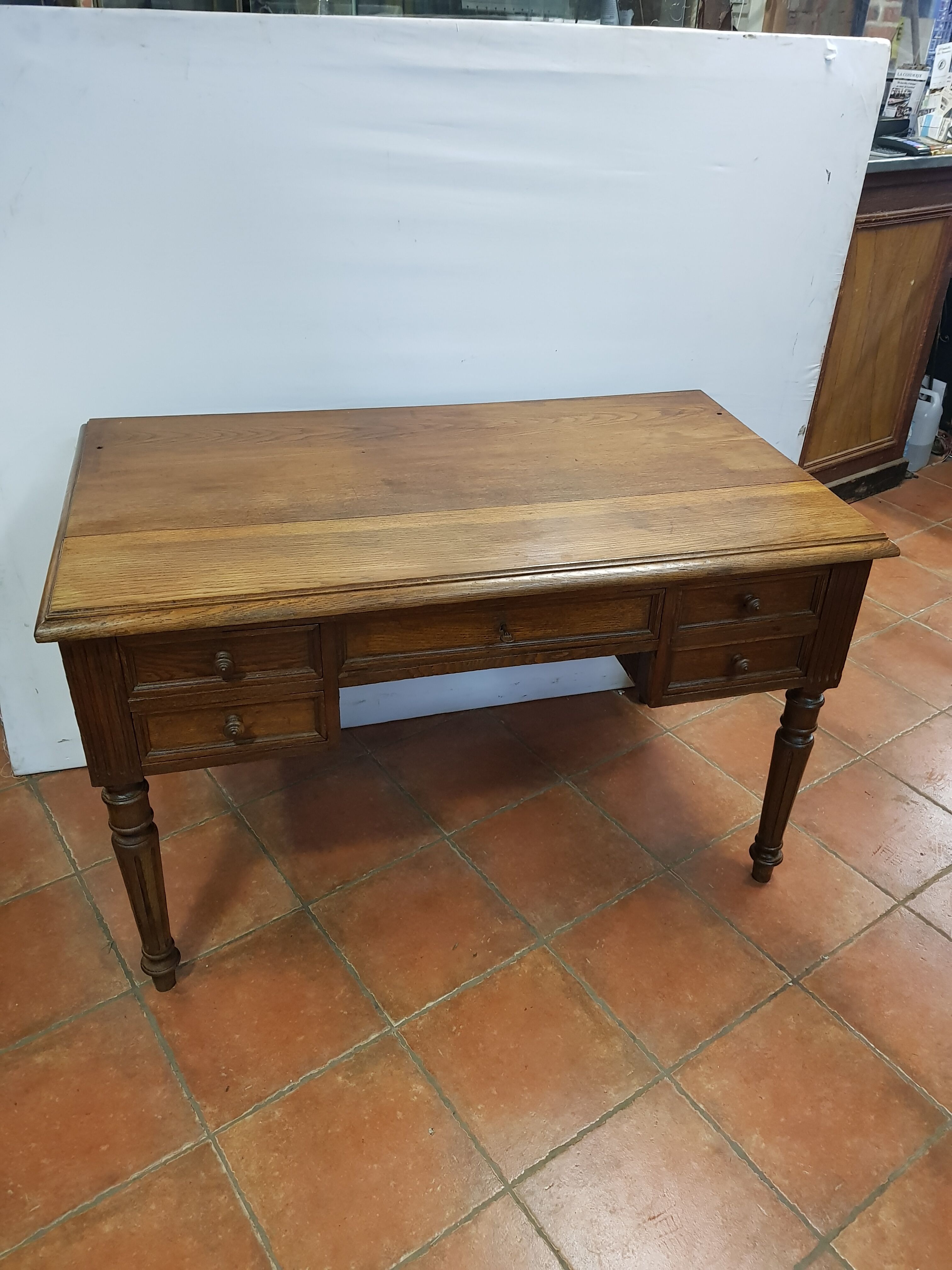 Old oak desk