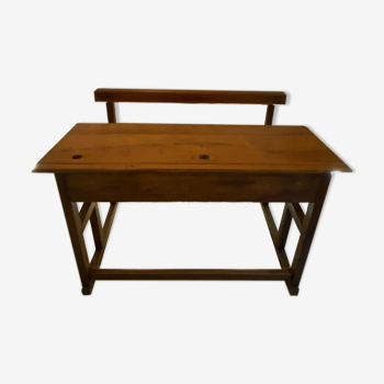 Old school desk, solid wood