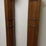 Pair of corners in ash and oak of the nineteenth century