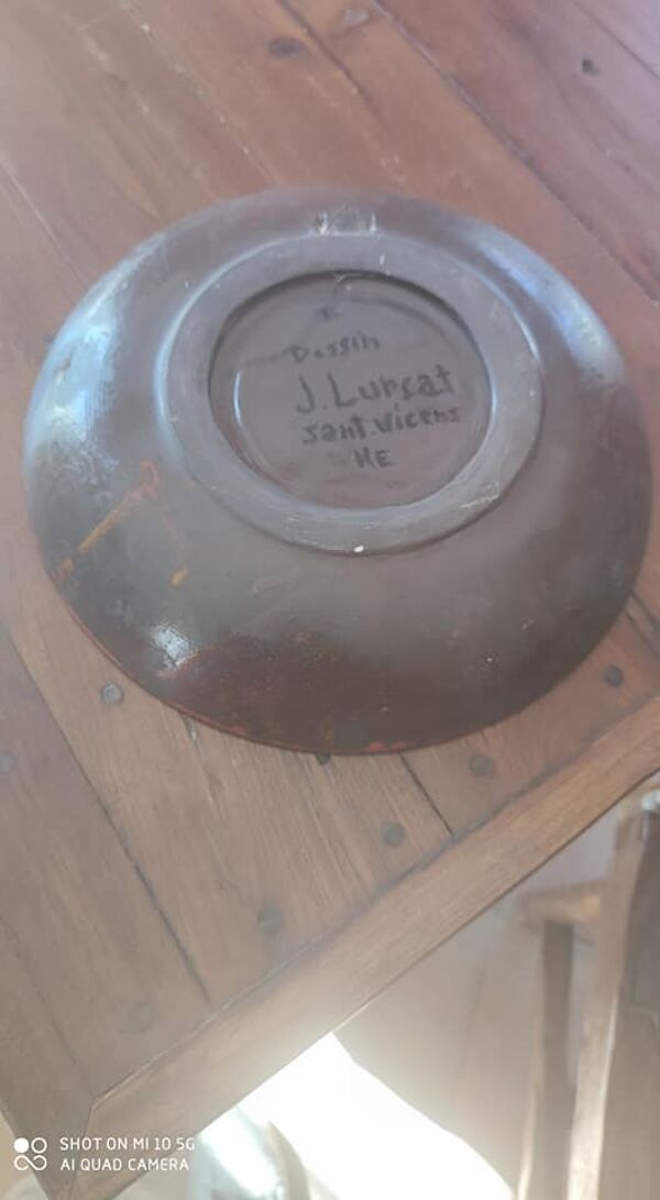 Plat en céramique Jean Lurçat