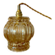 Baladeuse tulipe vintage en verre ambré