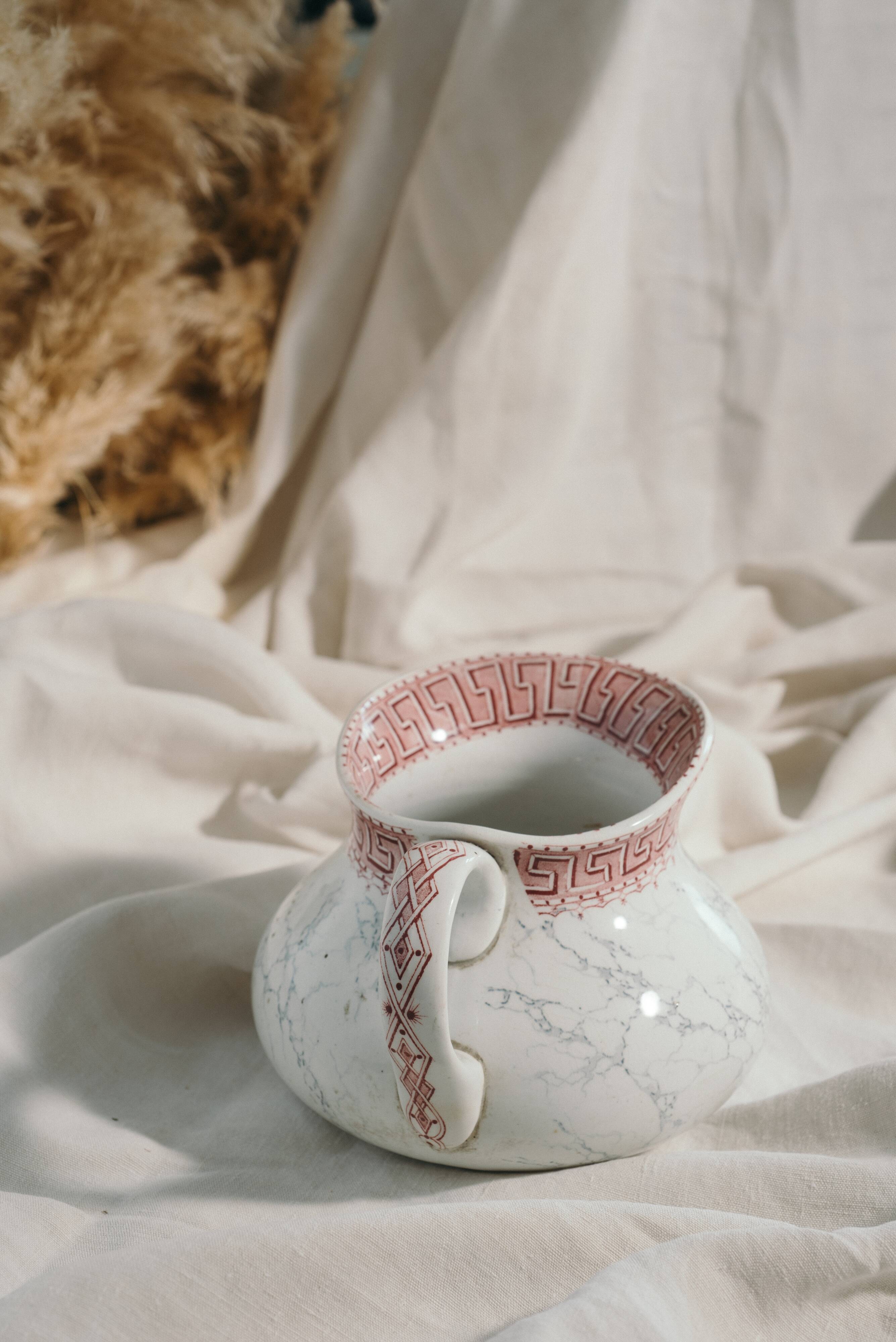 KG Lunéville ironstone toilet jug, Athens model