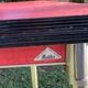 Vintage red formica table