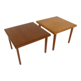 Set of 2 Scandinavian teak side tables, Sweden, 1960