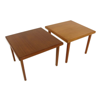 Set de 2 tables d'appoint scandinave en teck, Suède, 1960