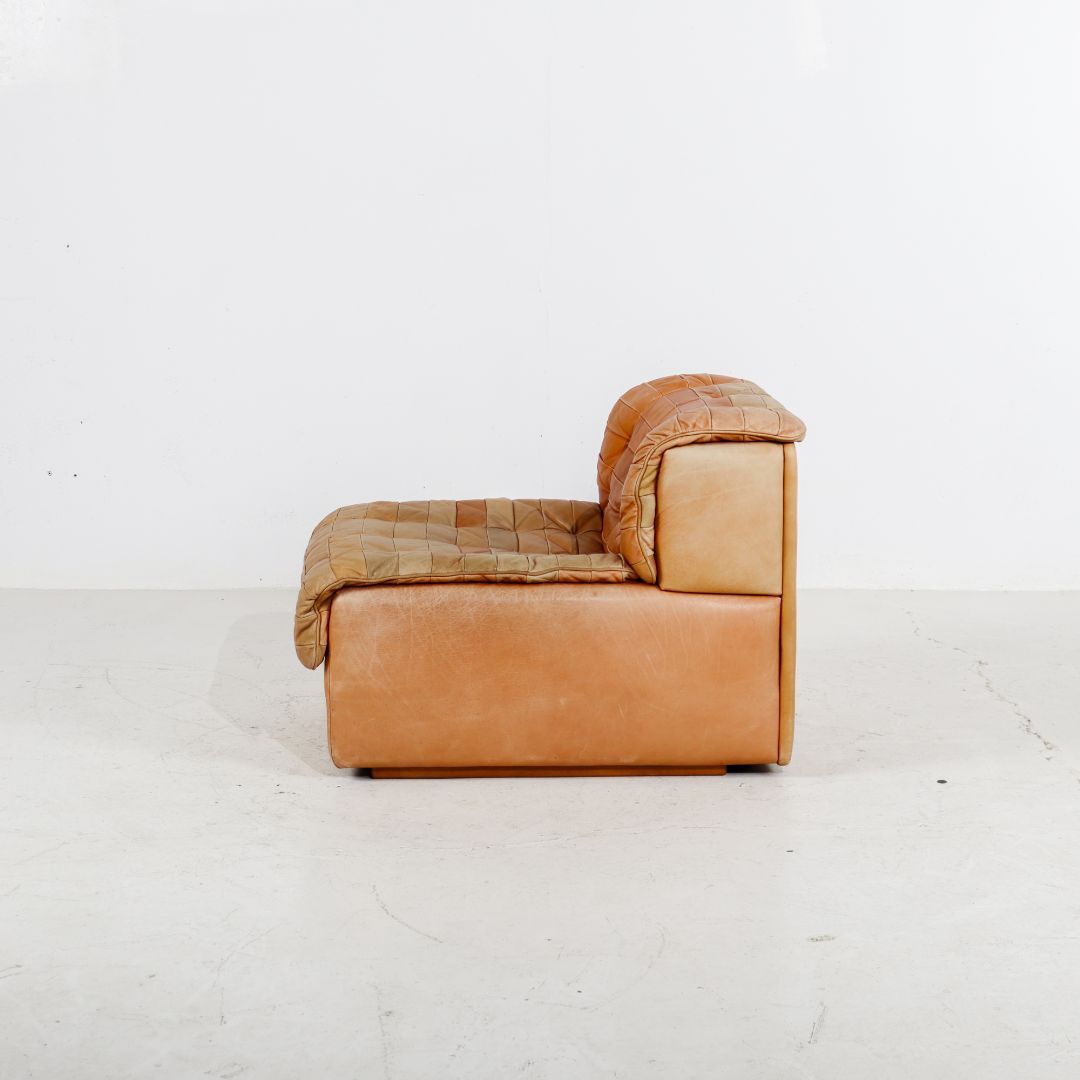 Pair of modular armchairs model DS11 by De Sede 1970