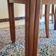 Set of 6 beautiful caned chairs in solid walnut Art Deco style.