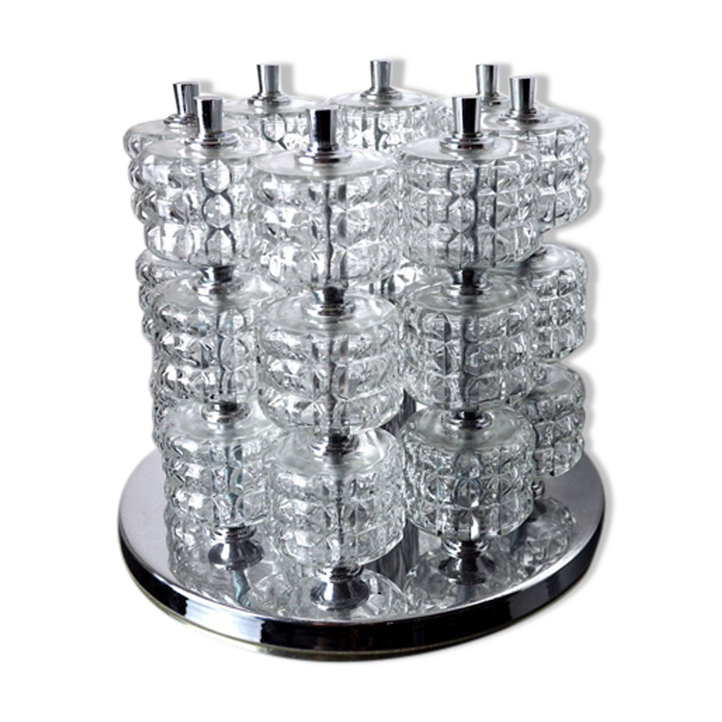 Spiral lamp from sciolari house, Italy, 1970