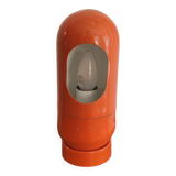 Vintage culbuto lamp in orange metal 1970s.