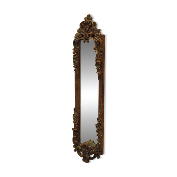 Mirror in a wooden frame, Italian design, 1960s, production: Italy