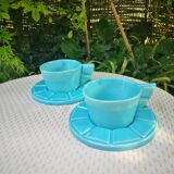Art deco cups with saucer