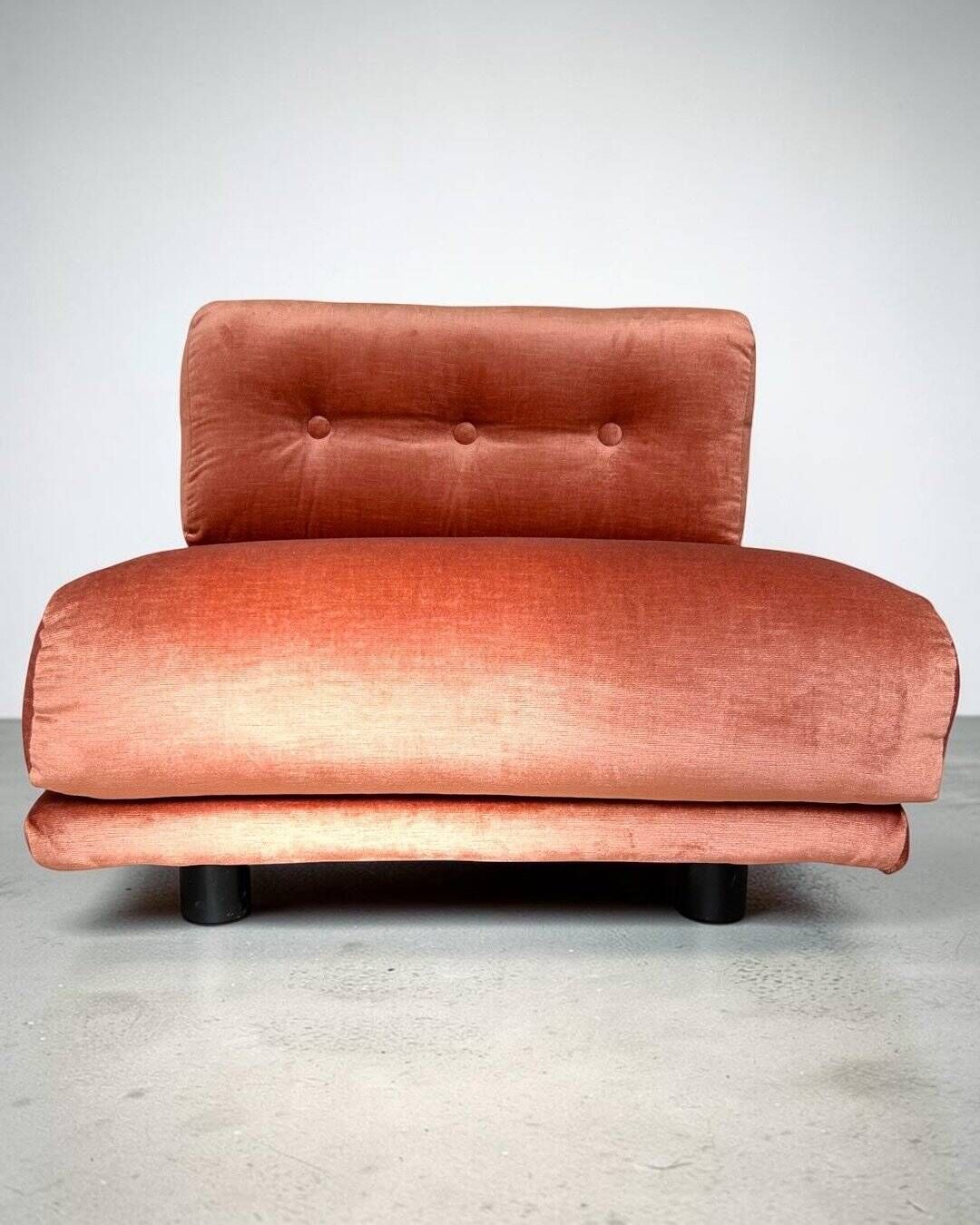 Canapé modulaire Salpol en velours Dralon (Bayer), Italie 1970