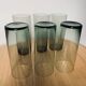 Set of 6 smoked water glasses