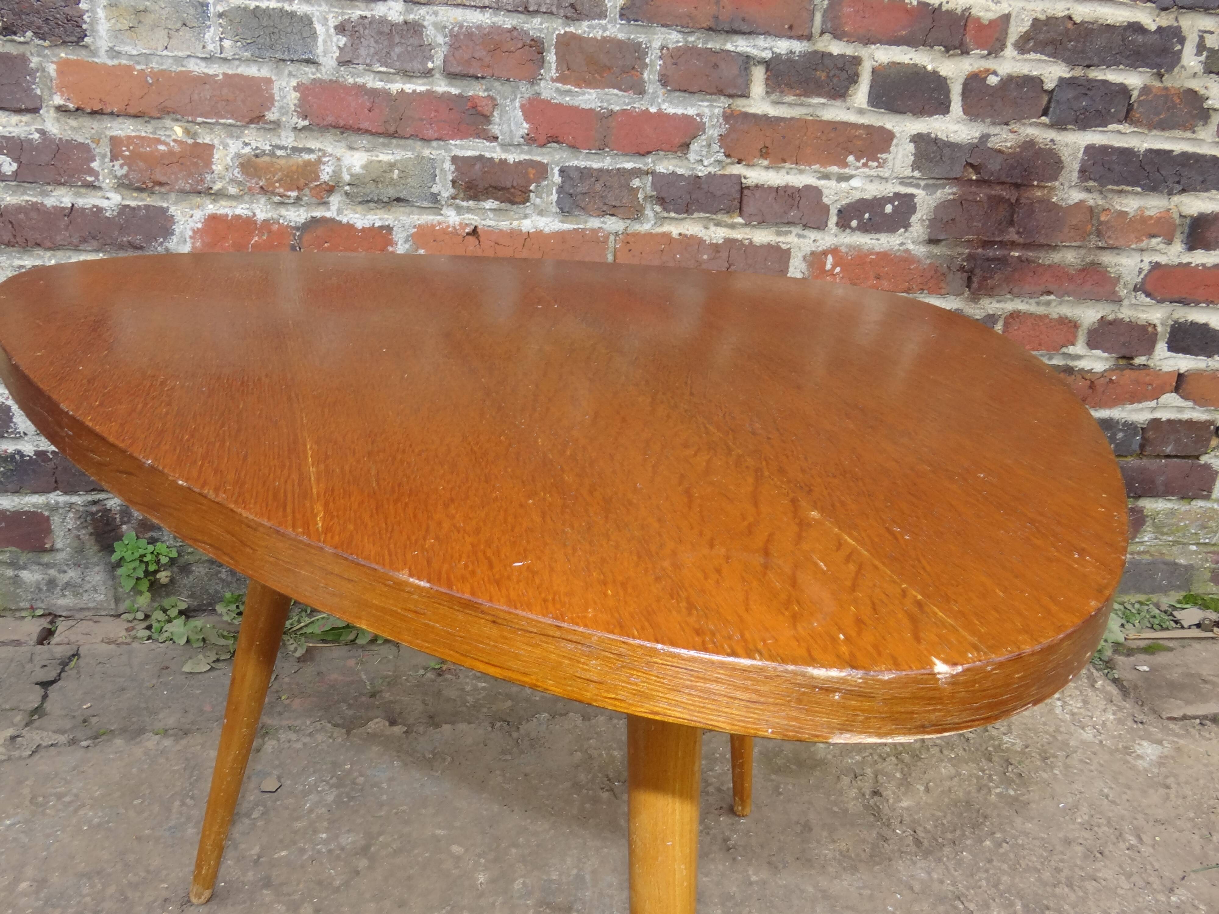 1950 free-form side table