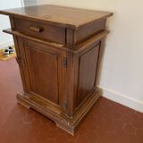 Solid raw wood chest of drawers