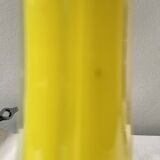 Vintage yellow blown glass vase