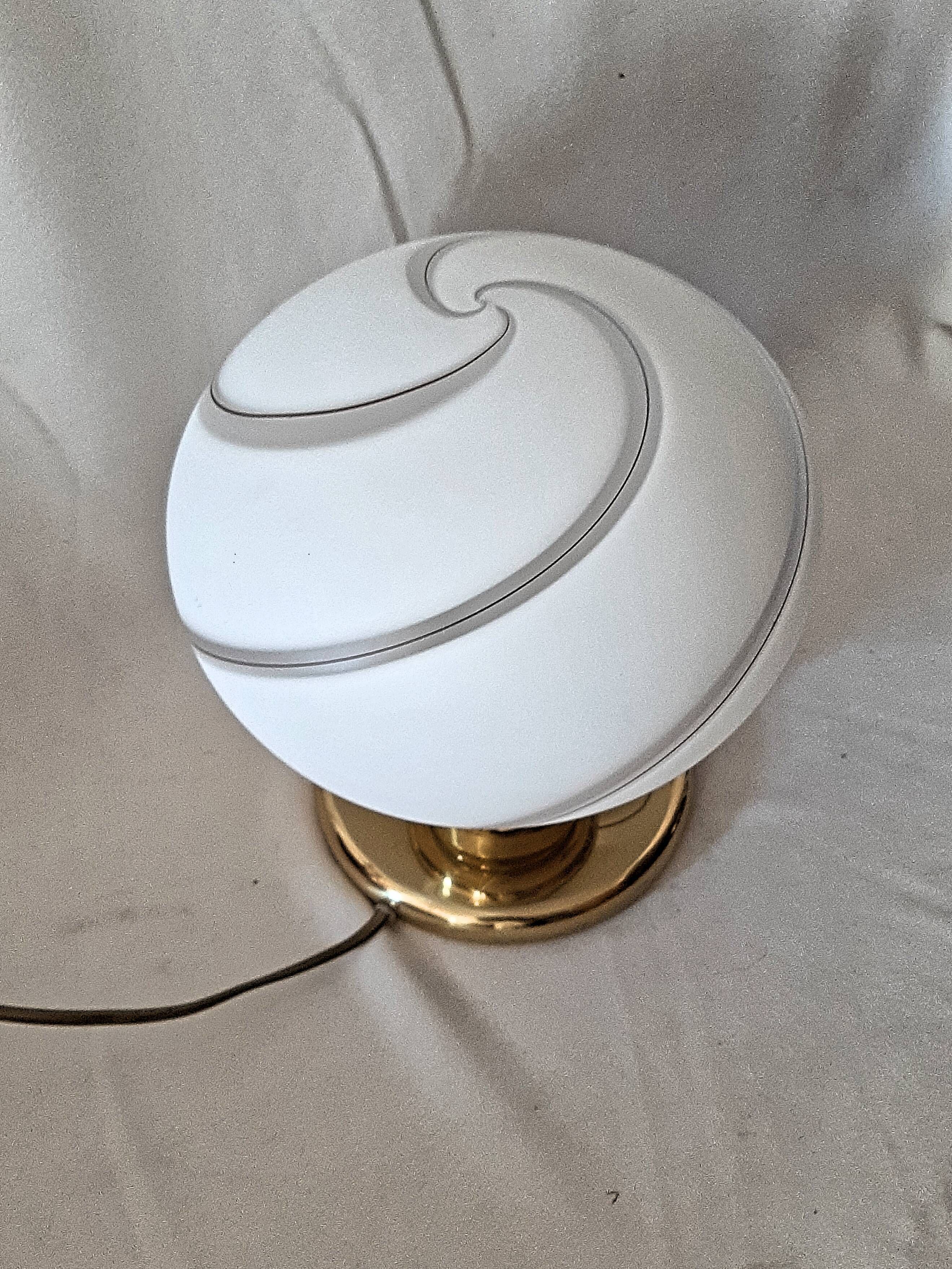 Murano lamp mid century modern pretty shape and design in glass italy 1970